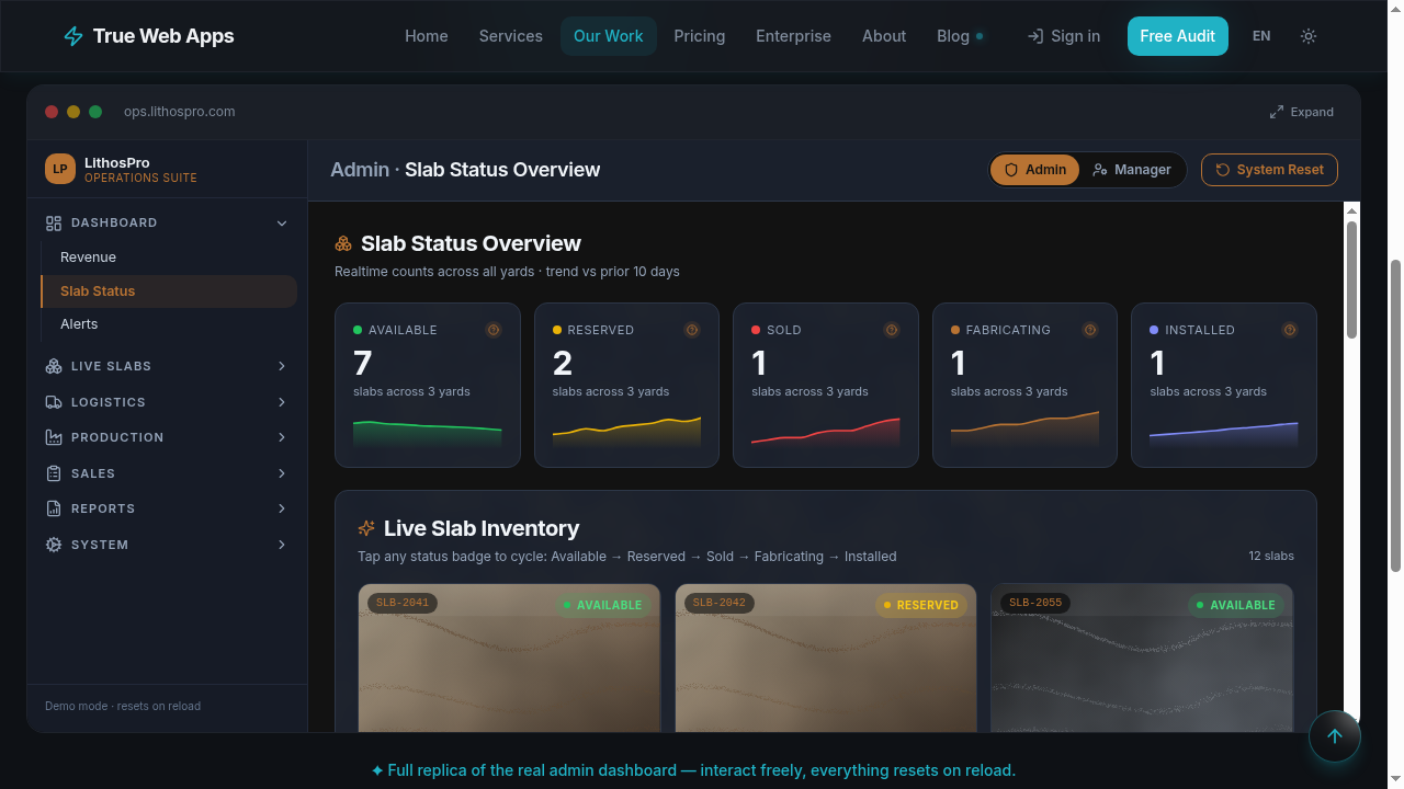 LithosPro Operations Suite preview